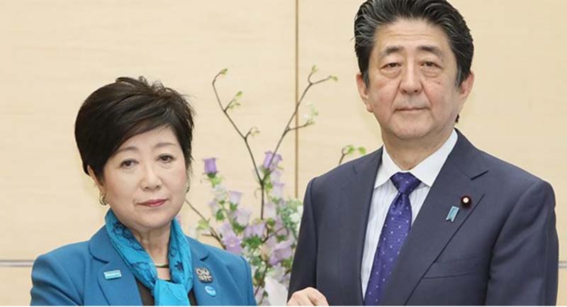 安倍総理と小池知事の対談