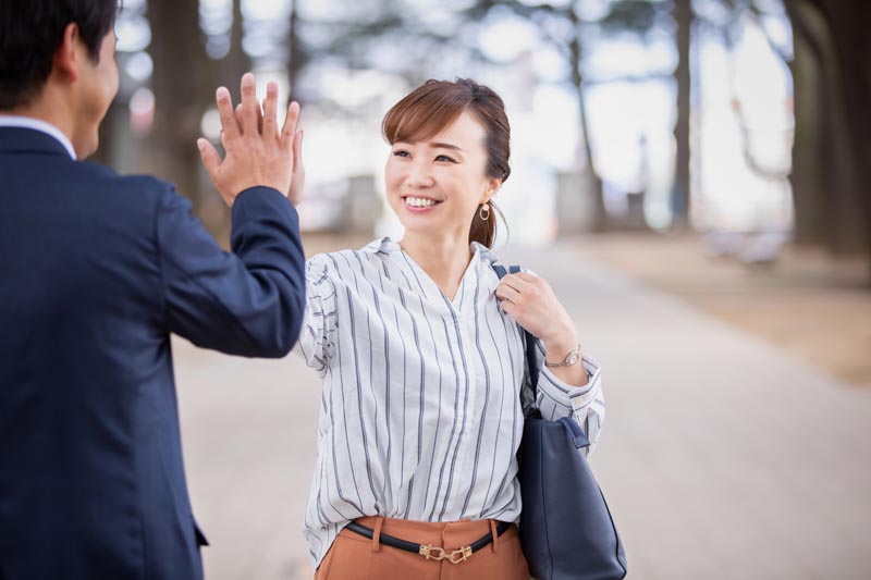 人と会う