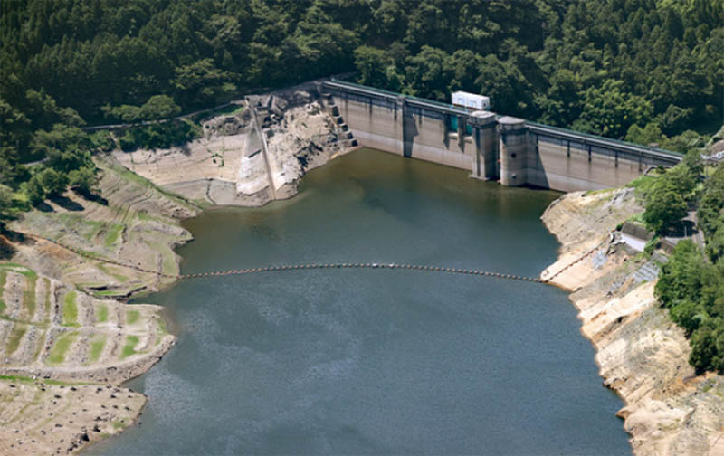 水が不足しているダム