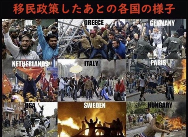 移民流入後の国々の惨状
