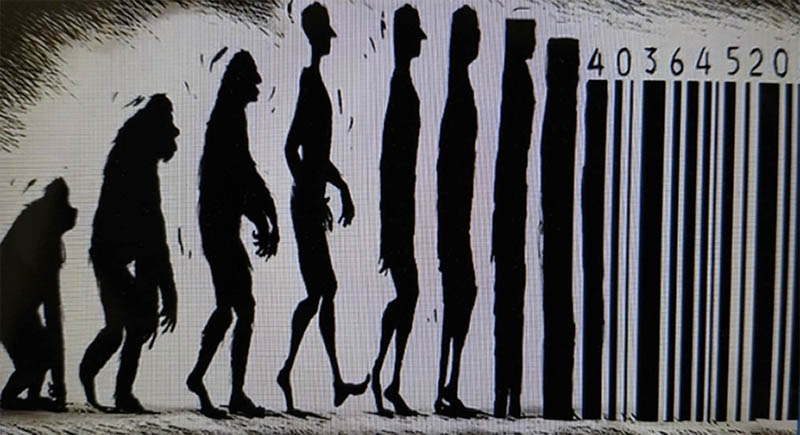 バーコードで管理される人々