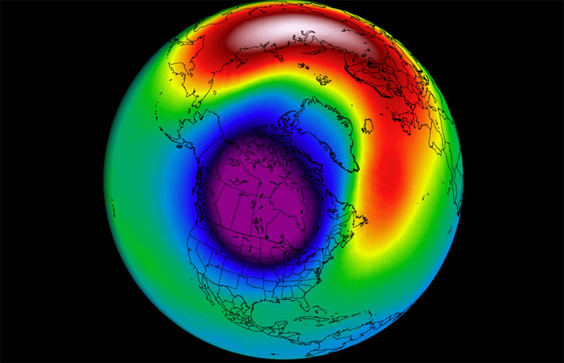 大寒波をもたらす地球上空の気流の変化
