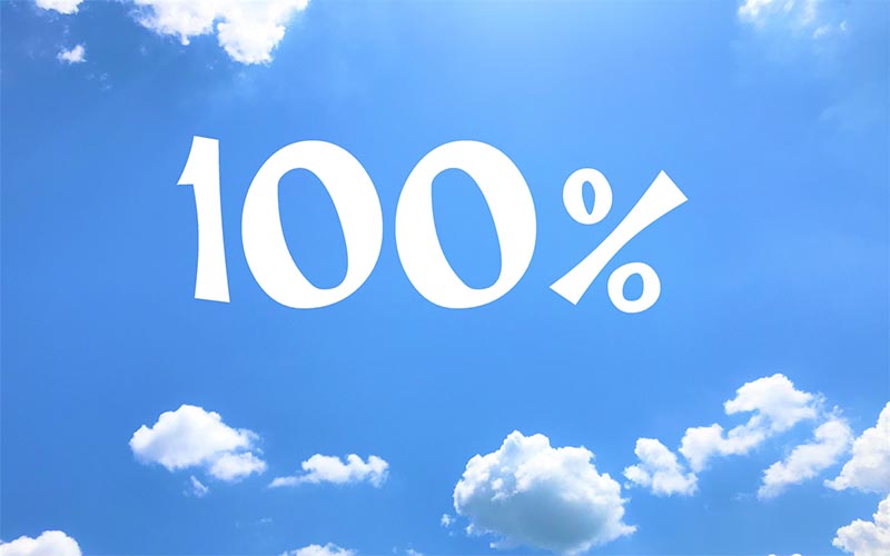 100％