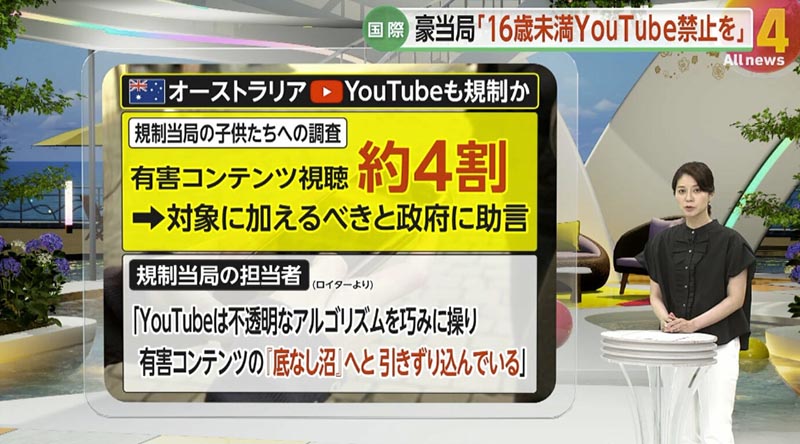 オーストラリアで子どものYoutube閲覧禁止法案