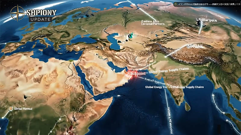 ホルムズ海峡と中東諸国のが油田