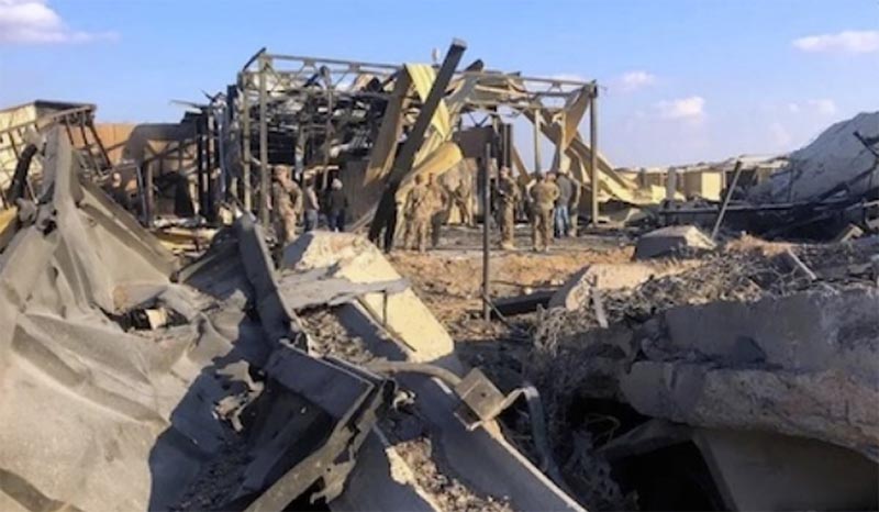 中東の米軍基地の様子