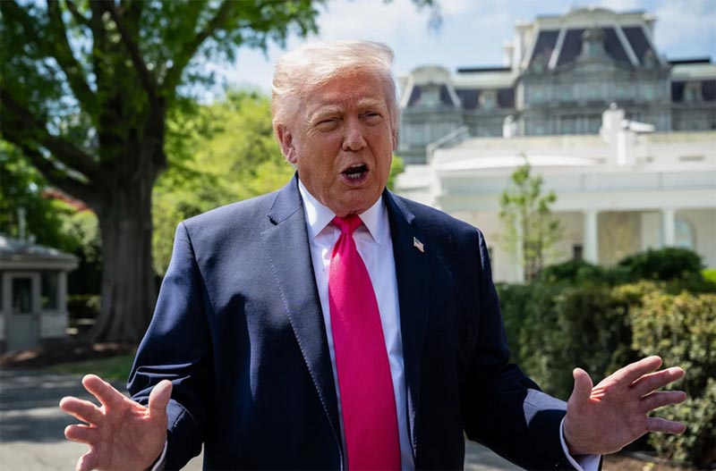 停戦延長は薄いと発言するトランプ