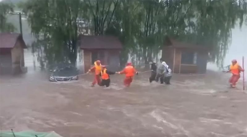 北京での洪水