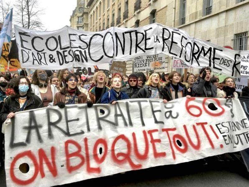 フランスのデモ