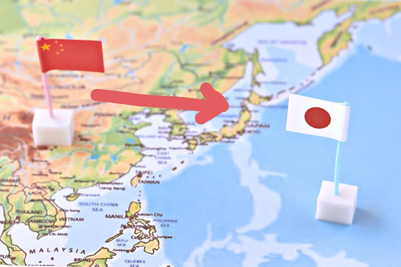 在日中国人の増加