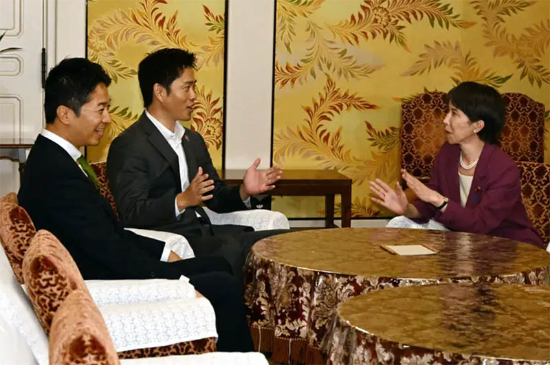 自民党高市総裁と維新代表の会合