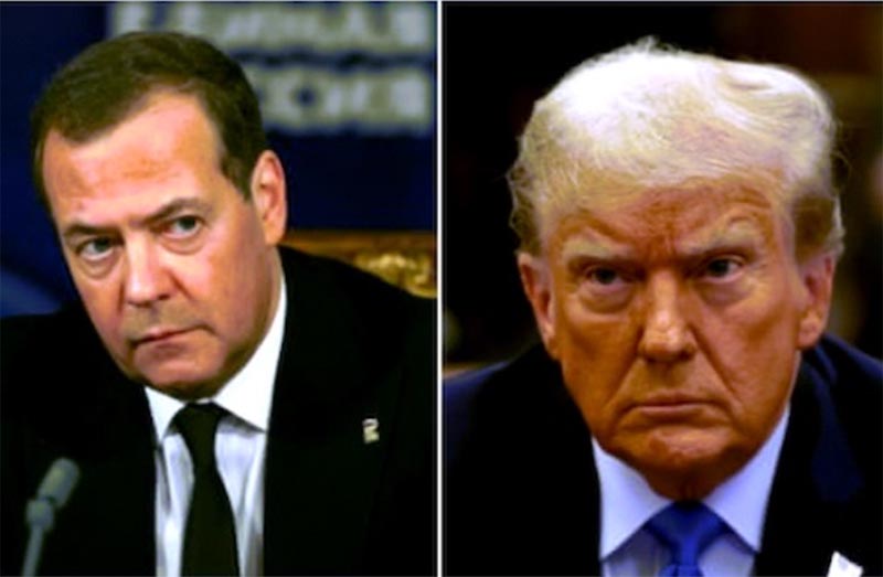 トランプとメドベージェフ